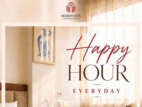 Happy Hour tại Maison Nhã – Thuê phòng linh hoạt theo giờ chỉ từ 499.000 VNĐ